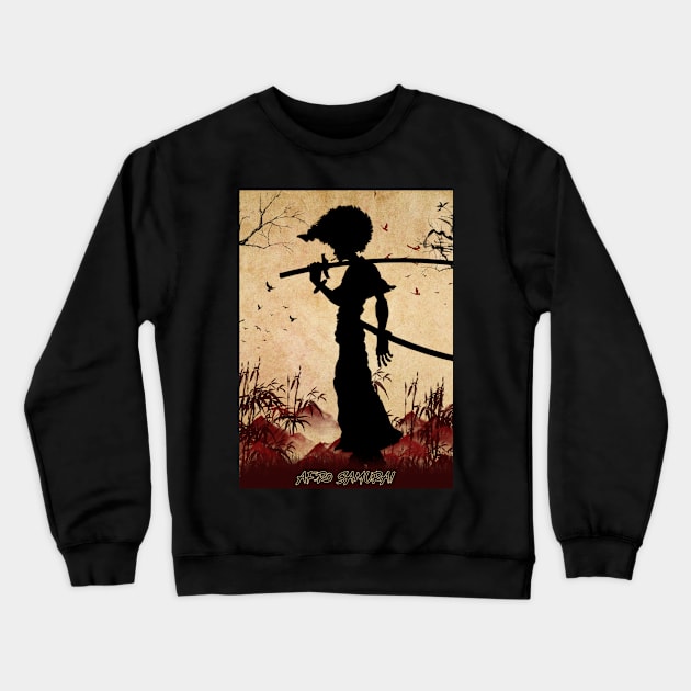 Afro Samurai Crewneck Sweatshirt by lazymost